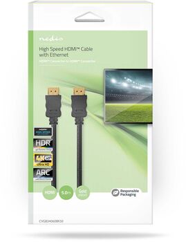 Nedis 4K@60Hz HDMI í HDMI snúra - 5 metrar