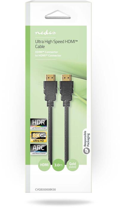 Nedis 8K@60Hz HDMI í HDMI snúra - 3 metrar 