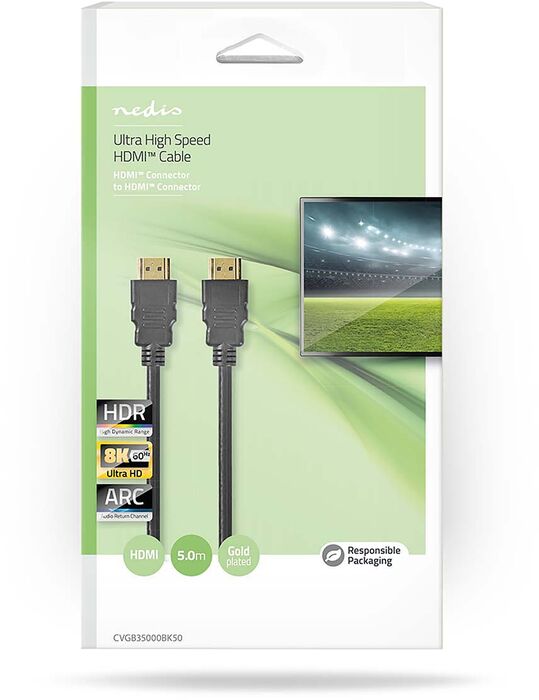 Nedis 8K@60Hz HDMI í HDMI snúra - 5 metrar 