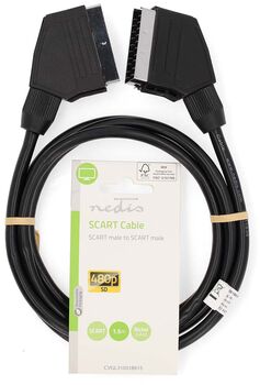 Nedis Scart í Scart snúra - 1,5 metrar