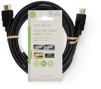 Nedis 8K@60Hz HDMI í HDMI snúra - 2 metrar