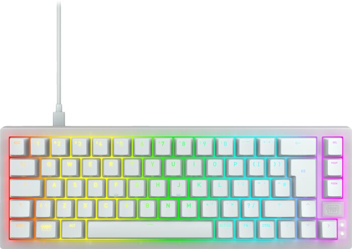 Cherry Xtrfy K5 V2 TKL mekanískt lyklaborð - Hvítt