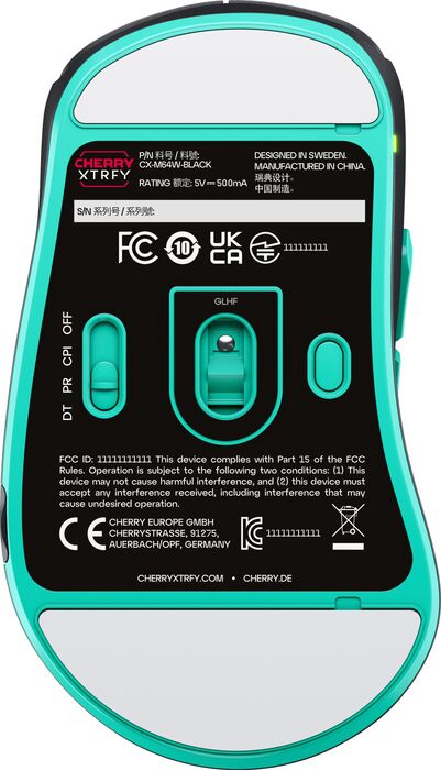 Cherry Xtrfy M64 leikjamús - Svört