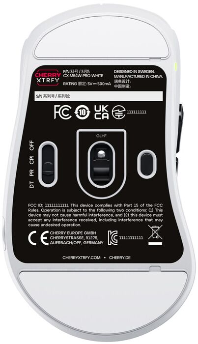 Cherry Xtrfy M64 Pro leikjamús - Hvít