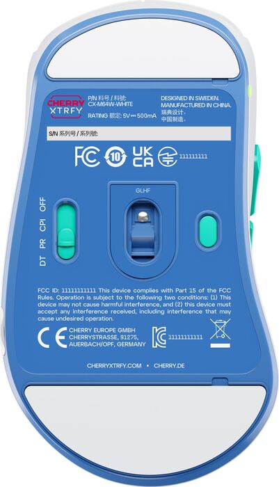 Cherry Xtrfy M64 leikjamús - Hvít