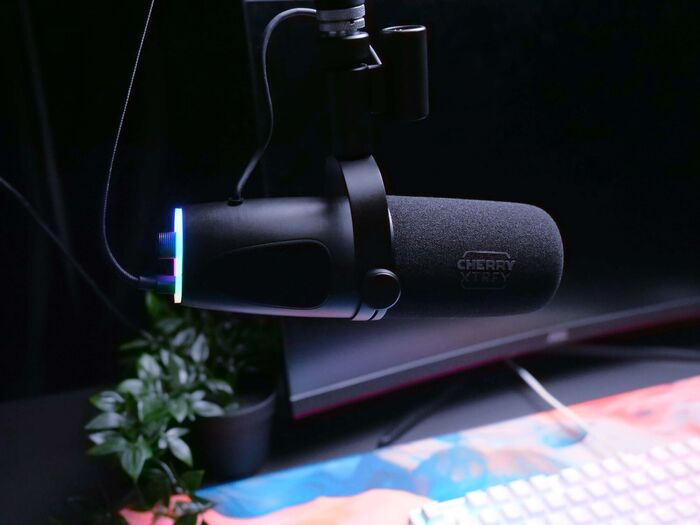 Cherry Xtrfy Ngale X XLR / USB hljóðnemi - Svartur