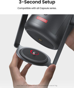 Nebula Capsule standur m. gimbal - Svartur