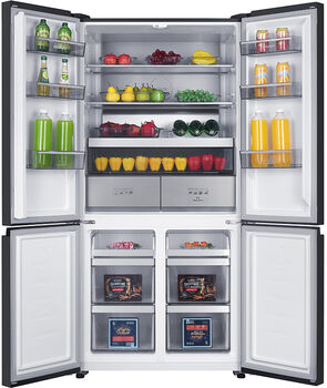 Delonghi tvöfaldur kæli- og frystiskápur D4D90X25D - Stál