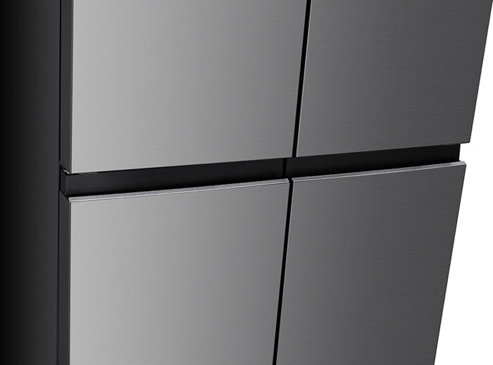 Delonghi tvöfaldur kæli- og frystiskápur D4D90X25D - Stál