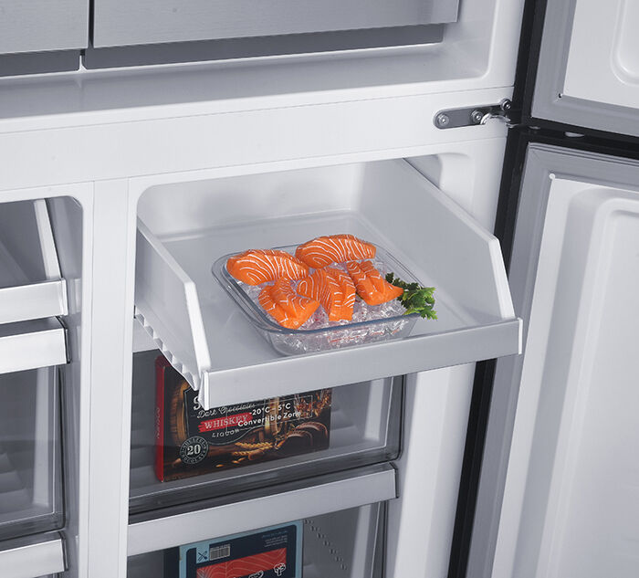 Delonghi tvöfaldur kæli- og frystiskápur D4D90X25D - Stál