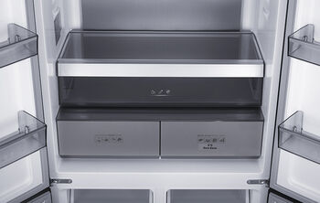 Delonghi tvöfaldur kæli- og frystiskápur D4D90X25D - Stál