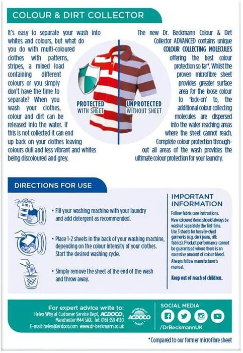 Dr. Beckmann lita- og óhreinindagildra 30 stk 