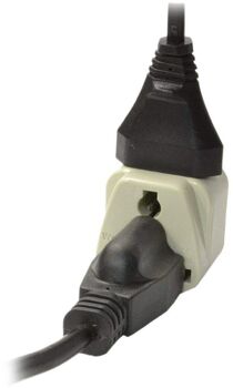 UK+US í EURO breytikló - auka innstunga