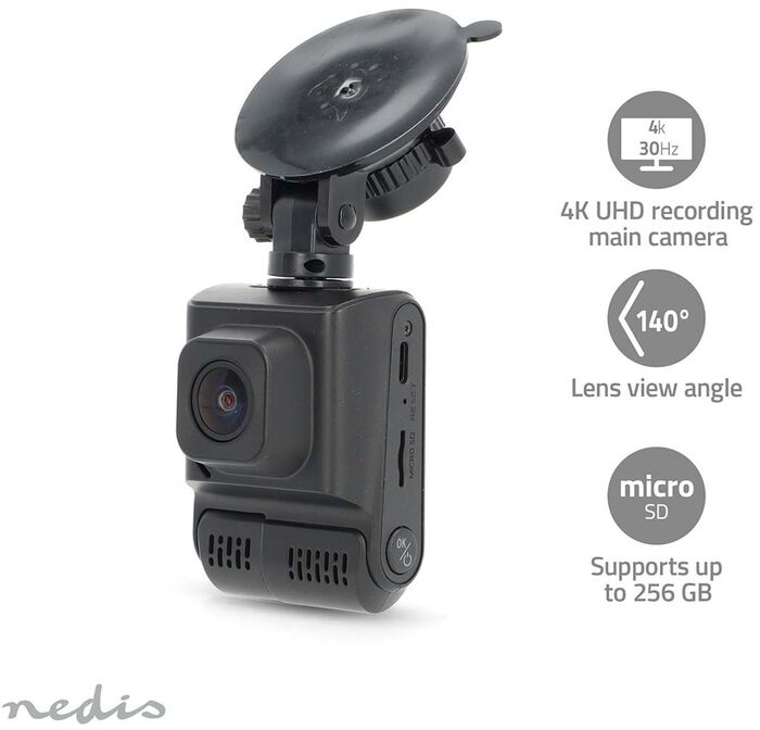 Nedis bílamyndavél DCAM2024BK - Svört