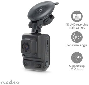 Nedis bílamyndavél DCAM2024BK - Svört