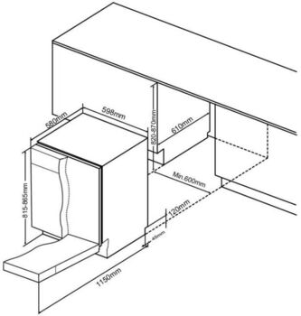 Delonghi uppþvottavél DDW60W25N - Hvít