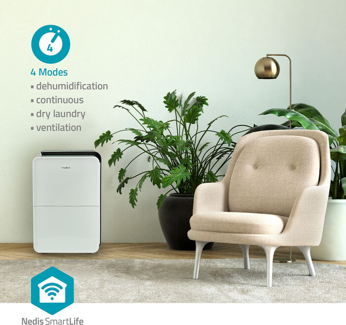 Nedis SmartLife rakaþéttir 30L - Hvítur