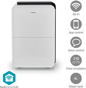 Nedis SmartLife rakaþéttir 30L - Hvítur 