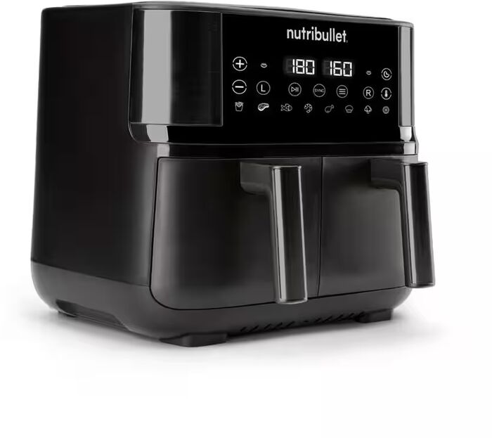 Nutribullet tvöfaldur Air Fryer 8 L - Svartur