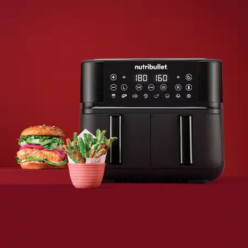 Nutribullet tvöfaldur Air Fryer 8 L - Svartur