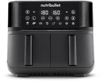 Nutribullet tvöfaldur Air Fryer 8 L - Svartur