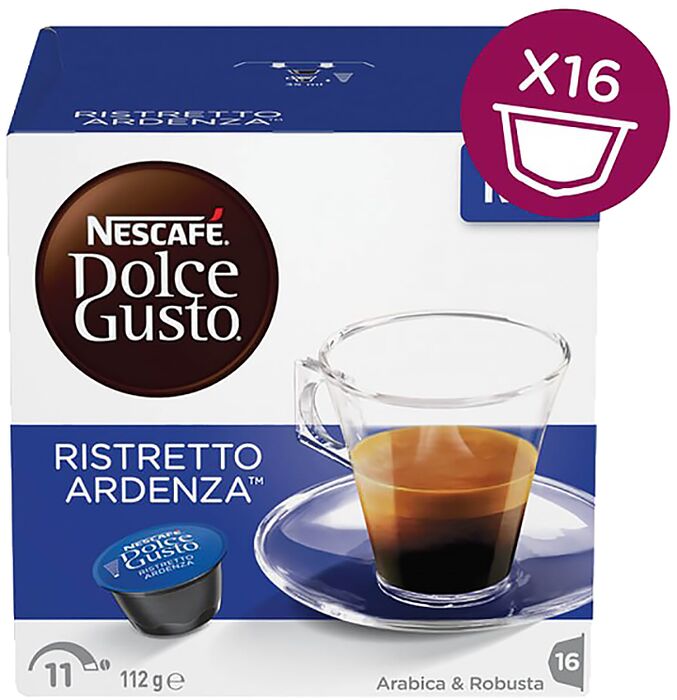 Dolce Gusto Ristretto Ardenza kaffi - 16 hylki