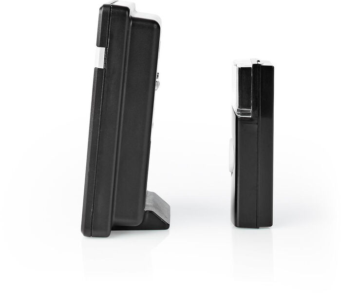 Nedis þráðlaus dyrabjalla m. rafhlöðu - Svört