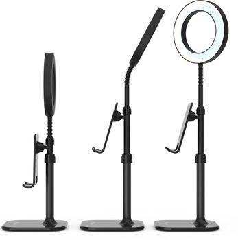 Digipower Success símahalda með hringljósi