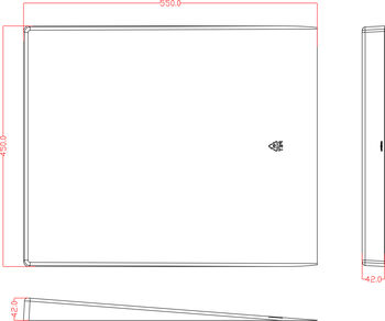 Lekabakki f. 45cm uppþvottavélar - Glær