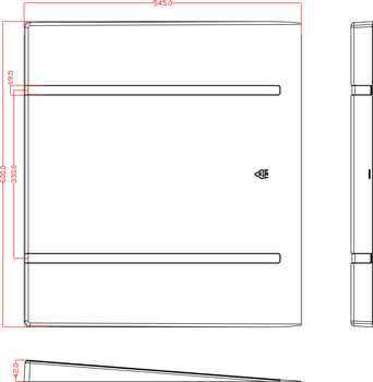 Lekabakki f. 60cm uppþvottavélar - Glær