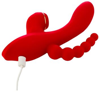 Dream Toys Red Revolution Anna sogtæki með þrefaldri örvun 