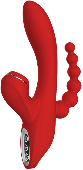 Dream Toys Red Revolution Anna sogtæki með þrefaldri örvun
