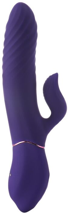 Dream Toys Vibes of Love tvöfaldur titrari með hita - Fjólublár 