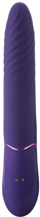 Dream Toys Vibes of Love tvöfaldur titrari með hita - Fjólublár 