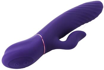 Dream Toys Vibes of Love tvöfaldur titrari með hita - Fjólublár 