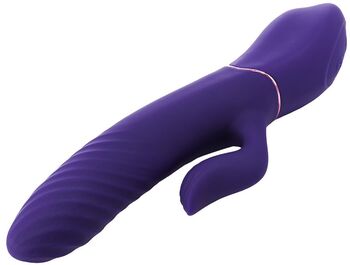 Dream Toys Vibes of Love tvöfaldur titrari með hita - Fjólublár 