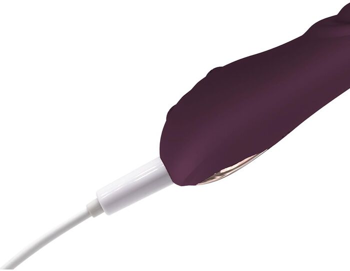 Dream Toys Essentials Flexible Tapping Power Vibe titrari - Fjólublár