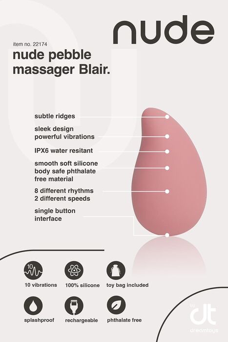 Dream Toys Nude Blair Pebble egg - Bleikt