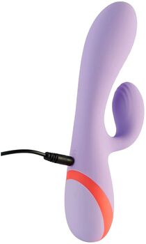 Dream Toys Twin Toned Duo tvöfaldur titrari - Fjólublár