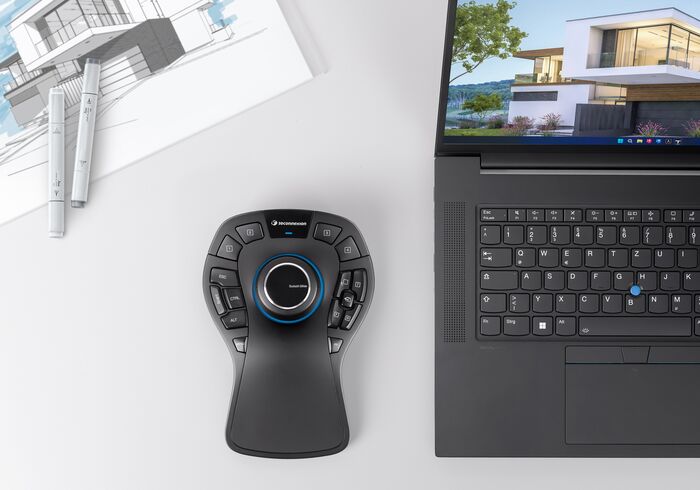 3Dconnexion SpaceMouse Pro þráðlaus - Svört