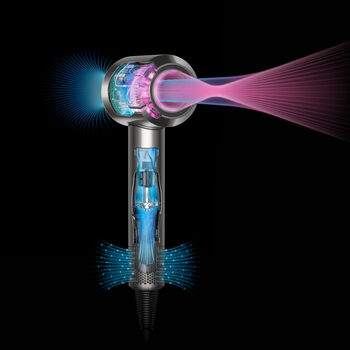 Dyson Supersonic hárblásari Straight + Wavy - Blár