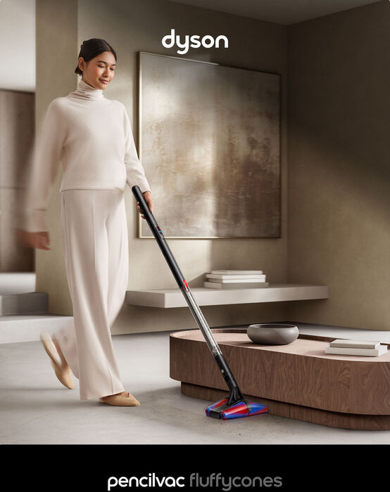 Dyson Pencilvac Fluffycone skaftryksuga - Svört