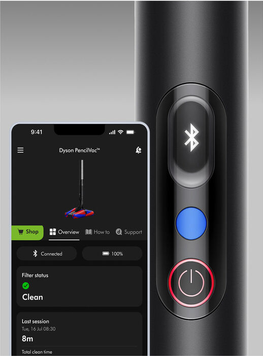 Dyson Pencilvac Fluffycone skaftryksuga - Svört