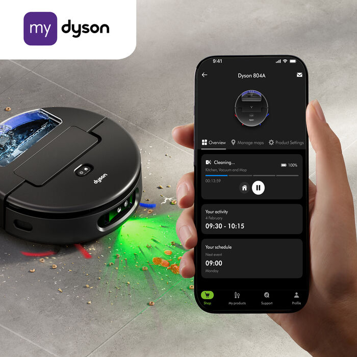 Dyson Spot+Scrub ryksuguvélmenni - Svart