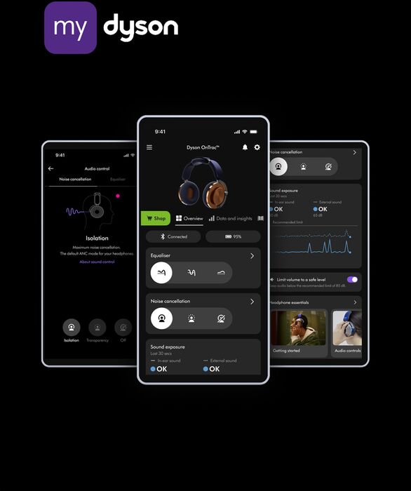 Dyson OnTrac þráðlaus heyrnartól - Silfur