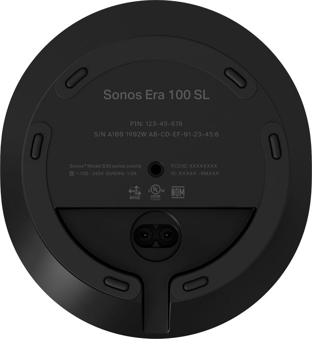 Sonos Era 100 SL fjölrýmishátalari - Svartur
