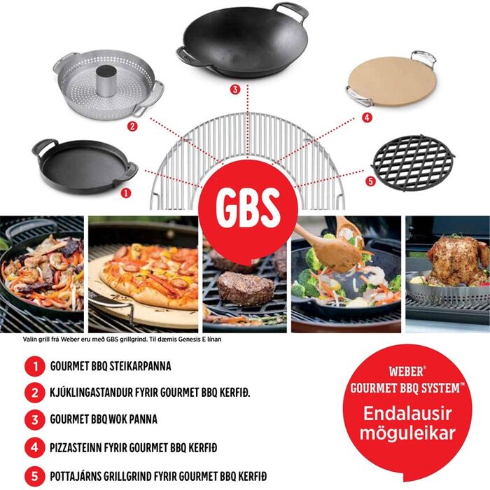 Weber gasgrill Genesis II E-410 GBS - Svart