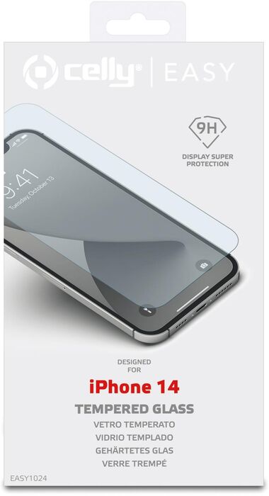Celly Easy Glass iPhone 14 öryggisgler