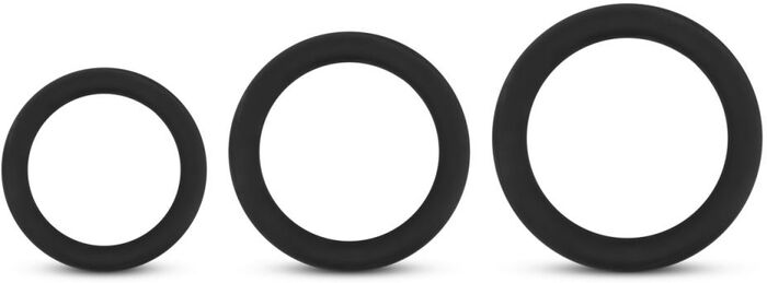 EasyToys sílikon typpahringir - 3 stk sett