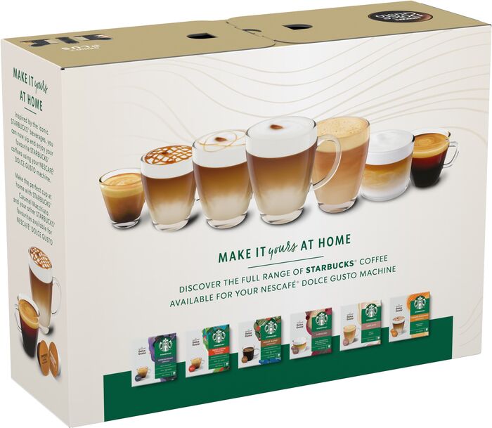 Dolce Gusto Genio S Plus hylkjavél Starbucks pakki - Svört
